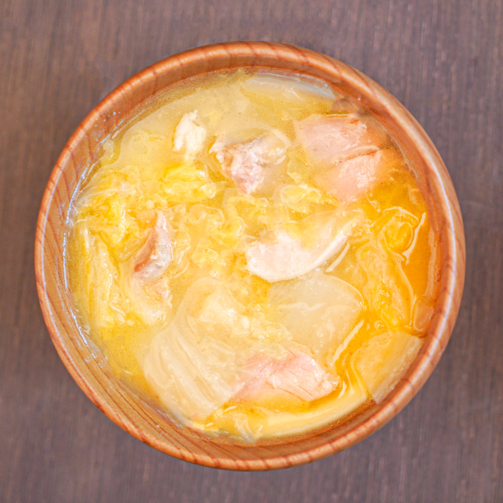鶏白湯と白菜のスープ