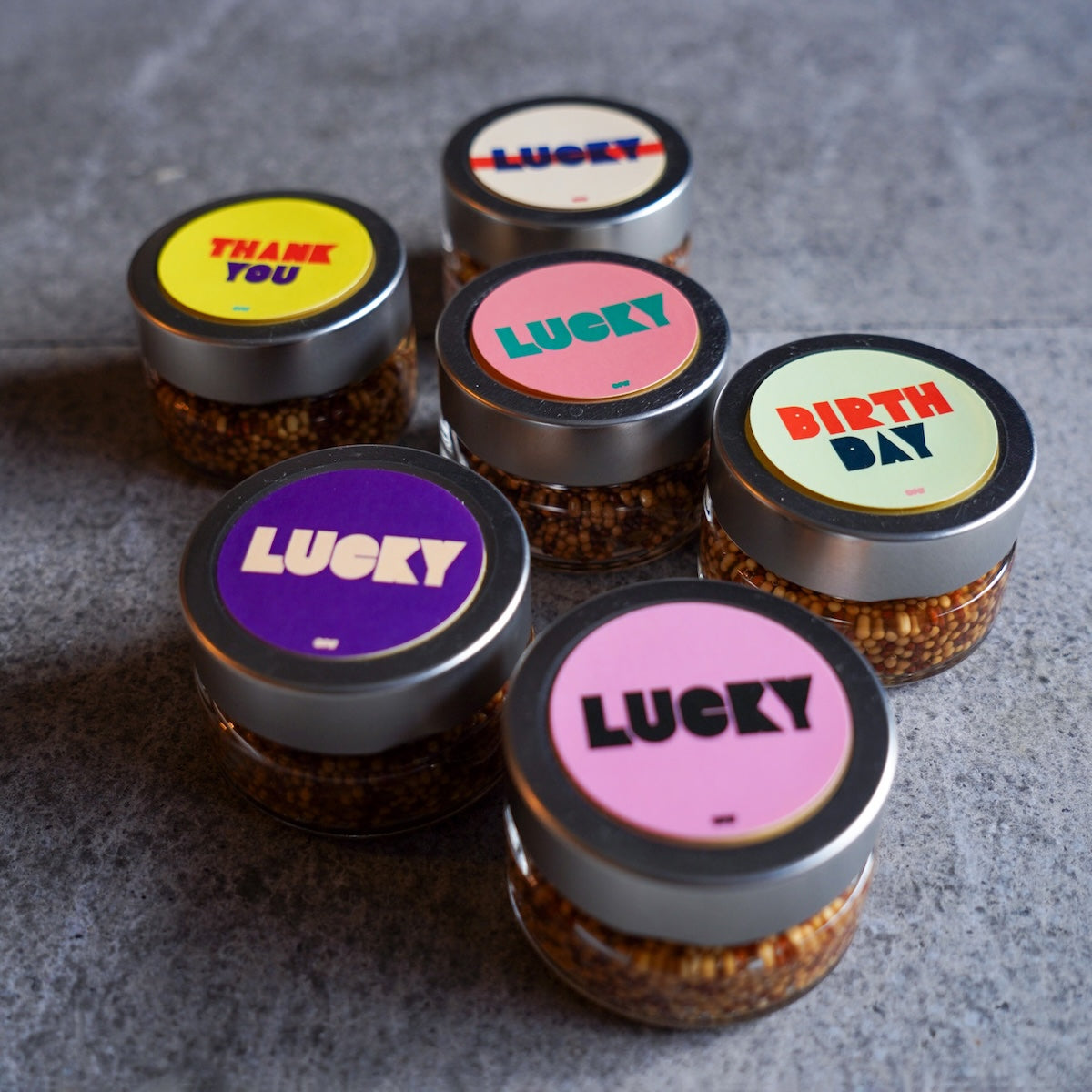 LUCKY MUSTARD 3個セット（クラフト粒マスタード）